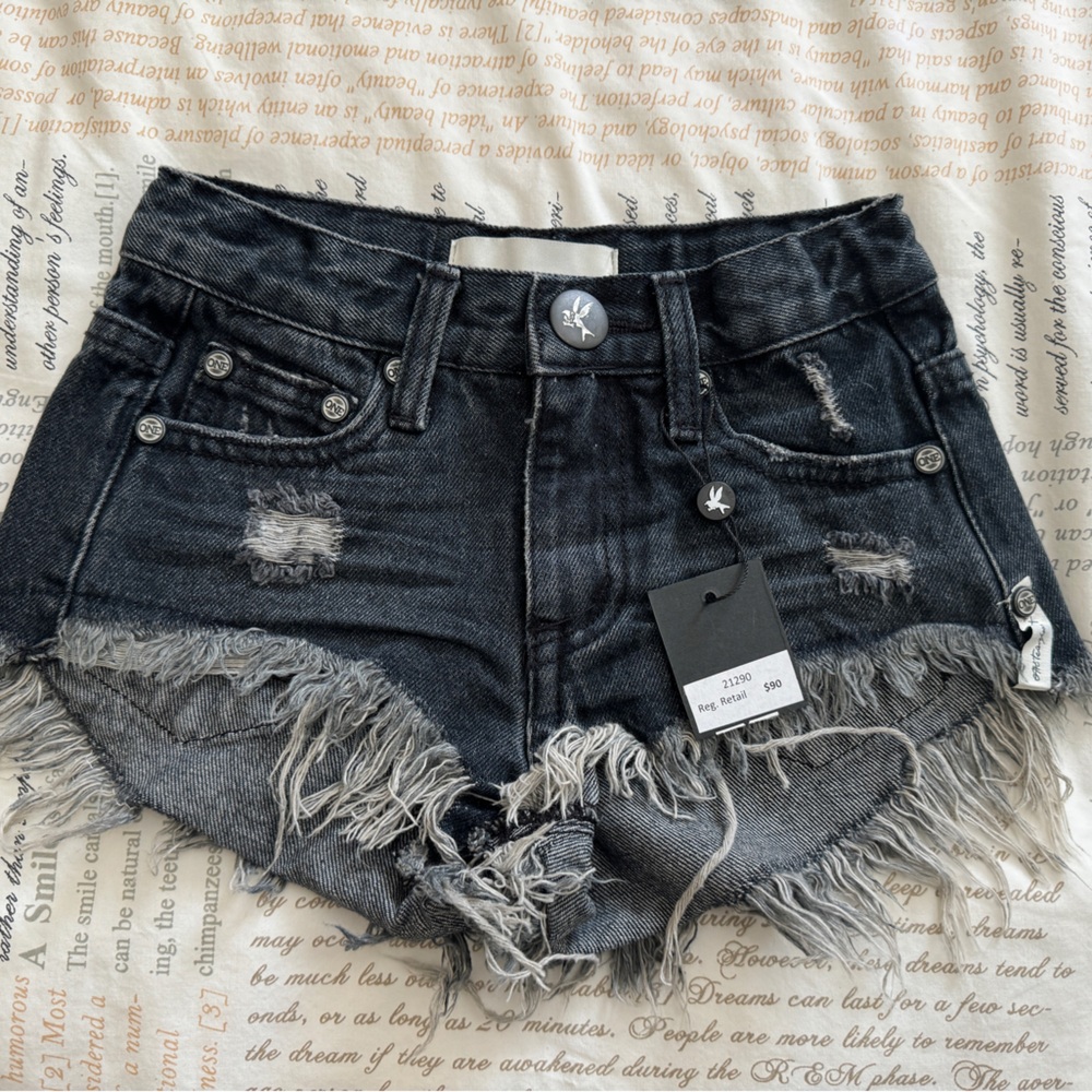 OneTeaspoon kids denim shorts size 6/7